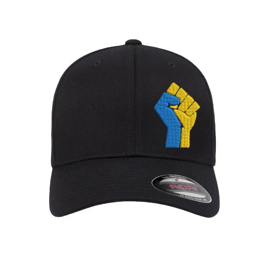 Picture of Ukraine Fist Side Logo Embroidered Flexfit Hat