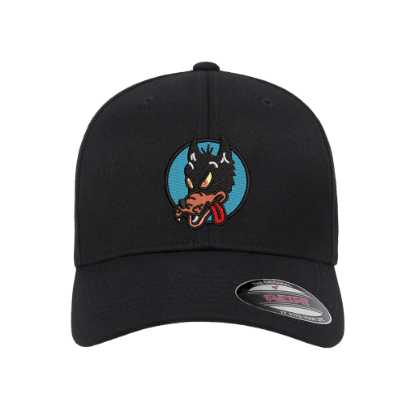 Picture of Grateful Dead Wolf Logo Embroidered Flexfit Hat