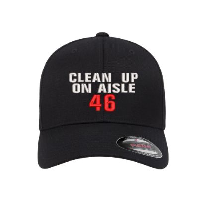 Picture of Clean Up On Aisle 46 Logo Embroidered Flexfit Hat