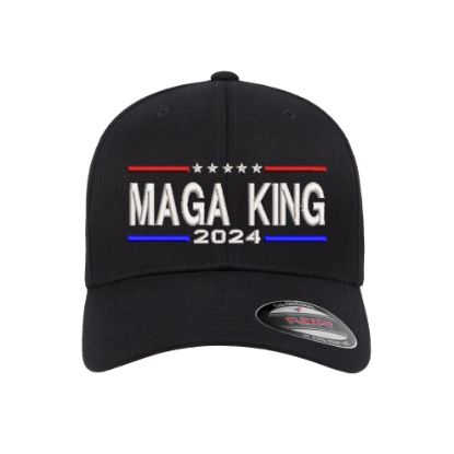 Picture of MAGA KING Logo Embroidered Flexfit Hat