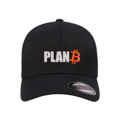 Picture of Plan B Bitcoin Logo Embroidered Flexfit Hat