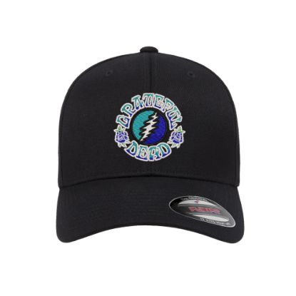 Picture of Grateful Dead Blue Rose Logo Embroidered Flexfit Hat